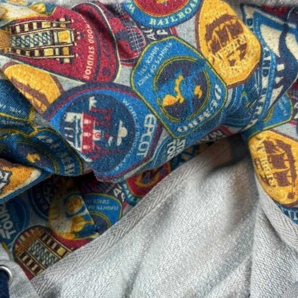 Vintage Walt Disney World Mickey Mouse Discover The Magic Hoodie Jacket Gray L - Picture 4 of 8